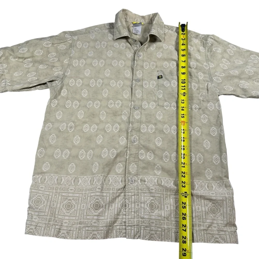 The North Face‎ Men's Button-Down Shirt Geometric Print Outdoor Casual M